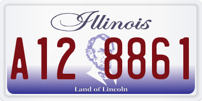 IL license plate A128861