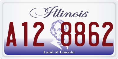IL license plate A128862