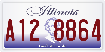 IL license plate A128864
