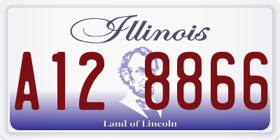 IL license plate A128866