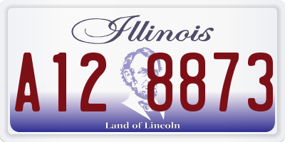 IL license plate A128873