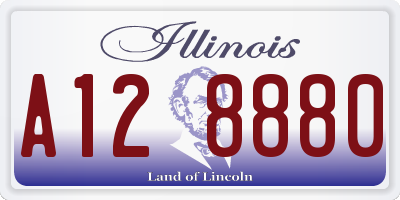 IL license plate A128880