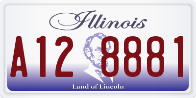 IL license plate A128881