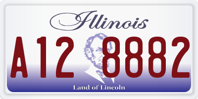 IL license plate A128882