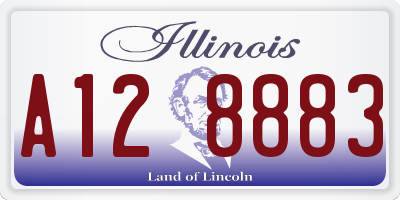 IL license plate A128883