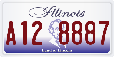 IL license plate A128887