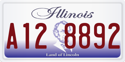 IL license plate A128892