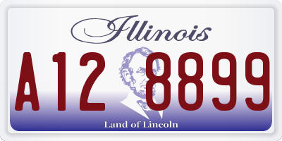 IL license plate A128899