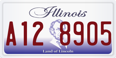 IL license plate A128905