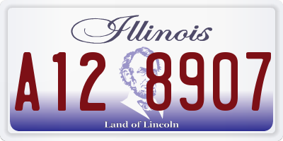 IL license plate A128907