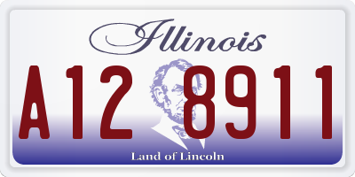IL license plate A128911