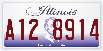 IL license plate A128914