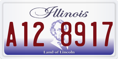 IL license plate A128917