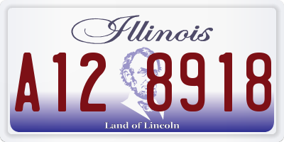 IL license plate A128918