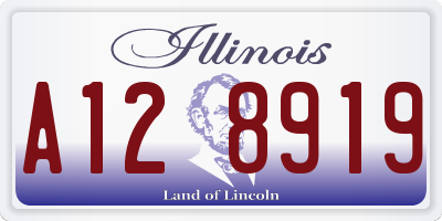 IL license plate A128919