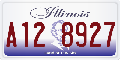 IL license plate A128927
