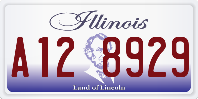 IL license plate A128929