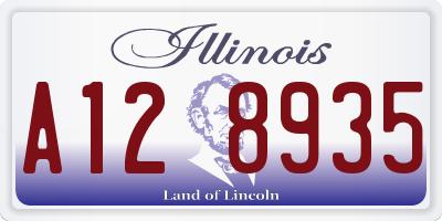 IL license plate A128935