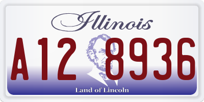 IL license plate A128936