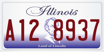 IL license plate A128937
