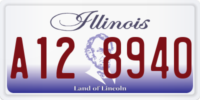 IL license plate A128940