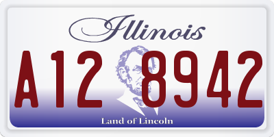 IL license plate A128942