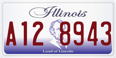 IL license plate A128943