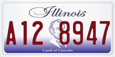 IL license plate A128947