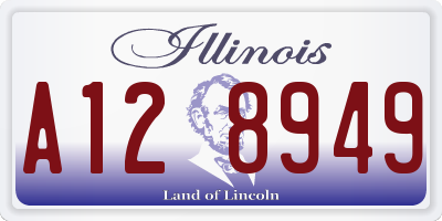 IL license plate A128949