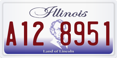 IL license plate A128951