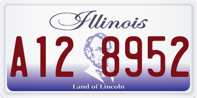 IL license plate A128952