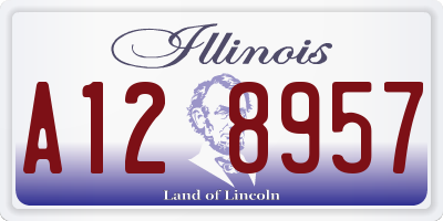 IL license plate A128957