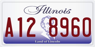 IL license plate A128960
