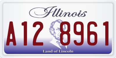 IL license plate A128961