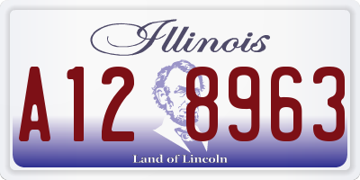 IL license plate A128963