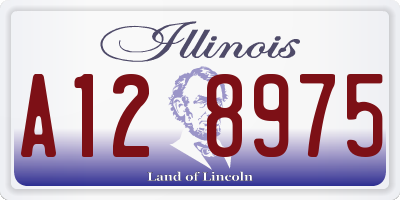 IL license plate A128975