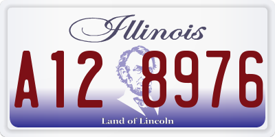 IL license plate A128976