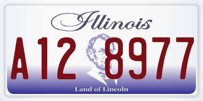 IL license plate A128977