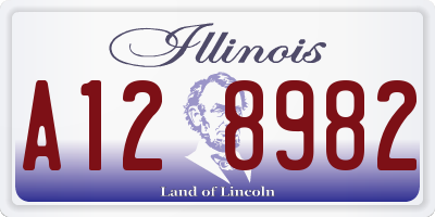 IL license plate A128982
