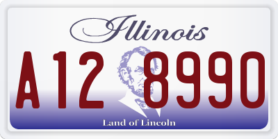 IL license plate A128990