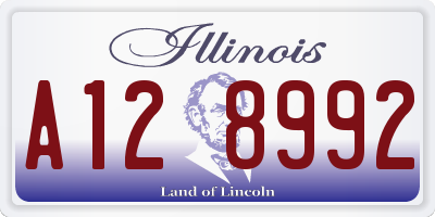 IL license plate A128992