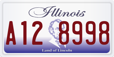 IL license plate A128998