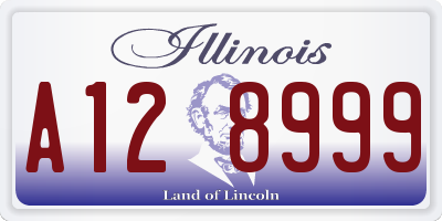 IL license plate A128999