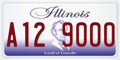 IL license plate A129000