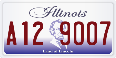 IL license plate A129007