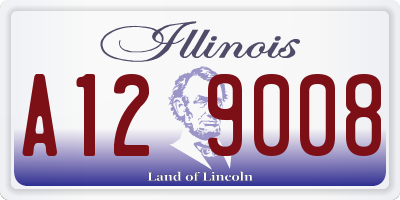 IL license plate A129008