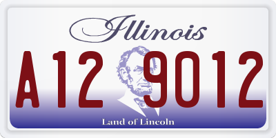 IL license plate A129012