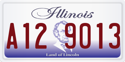 IL license plate A129013