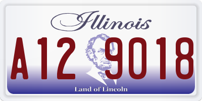IL license plate A129018
