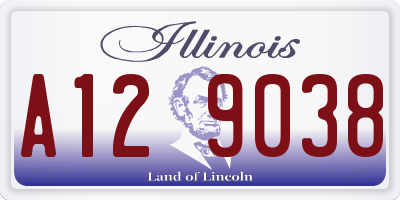 IL license plate A129038